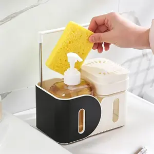 Hotel Bathroom Soap Dispenser Wall-Mounted Suction Cup No-Drill, Press Bottle Shampoo Conditioner Dispenser for Shampoo Shower Gel Hand Sanitizer