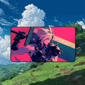 Cloud Strife Playmat – MTG Final Fantasy Gaming Mat Mousepad Magic the Gathering Desk Mat