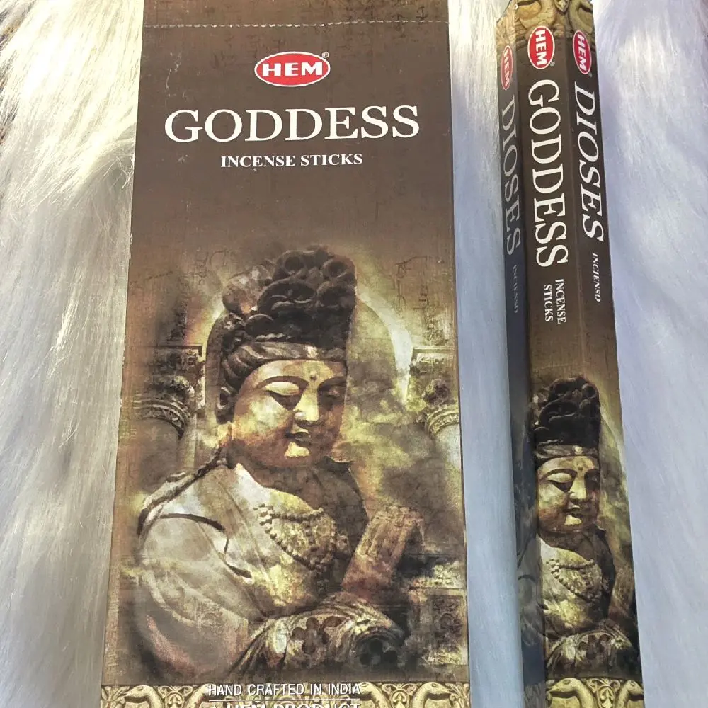 HEM Goddess Incense Sticks - Hand Crafted in India - Aromatic Rituals for Home & Spa
