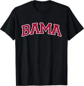Bama - Alabama Gifts AL State Graphic T-Shirt, Gift Shirt, Cotton, Crewneck, Size S-3XL, Menswear Top