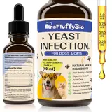 Natural Dog Yeast Infection Treatment - Itchy Skin & Ear Relief, Reduces Inflammation & Irritation, Soothes Allergy Symptoms - Herbal Supplement Drops for Dogs' Healthy Itch Relief (2 Oz)