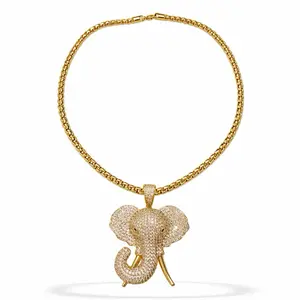 Rolo Chain 20 Inches Long with Elephant Pendant for Your Choice of Style