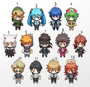 High Quality Cute Small Gift for Girls, Gamer Keychain RPG Pixel Art, Video Game Vocaloid, Final Fantasy XIV 14Metal Gear Solid