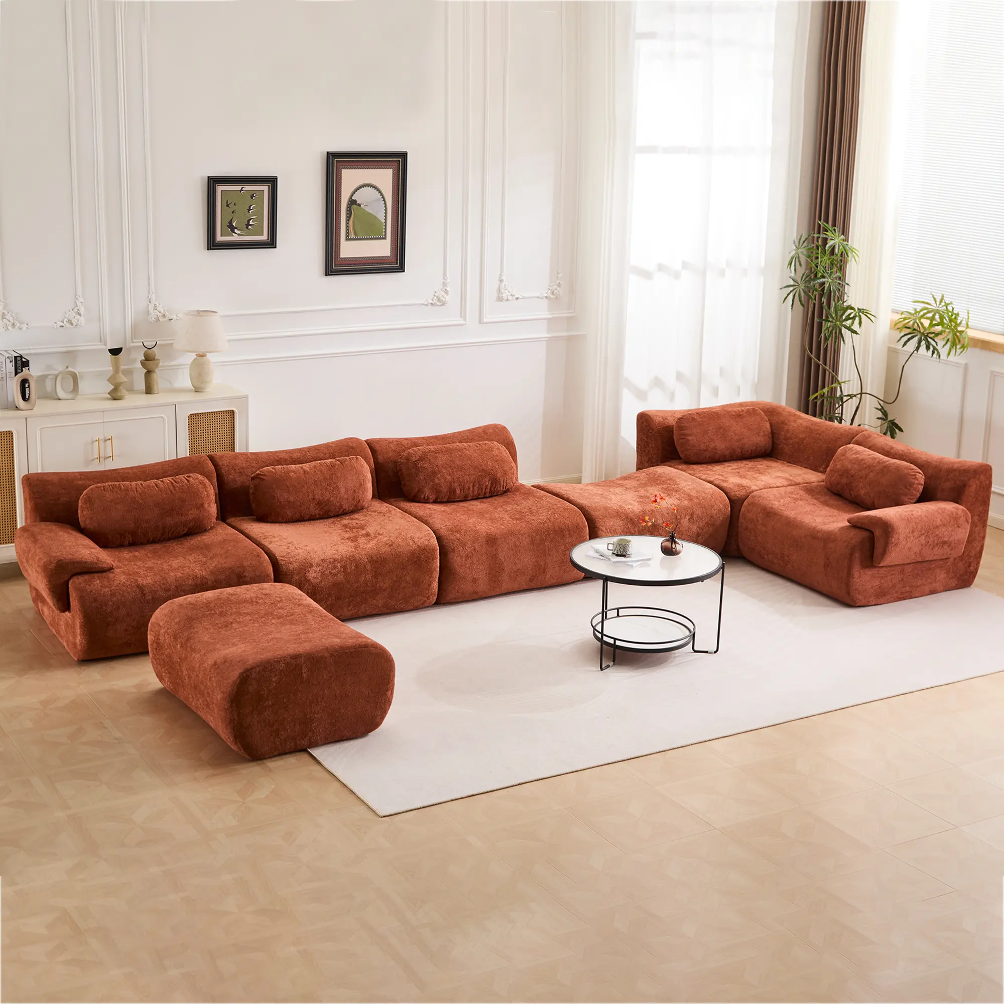 Red Brown - 5 Seater (184")