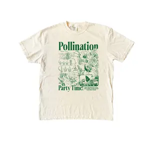 Bee Pollination Vintage T-Shirt, Retro Comfort Colors Flower Graphic Tee, 90s Botanical Science Nature Shirt