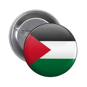 Free Palestine Round Pin
