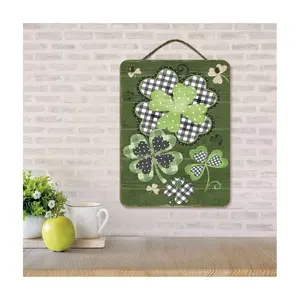 Courtside Market Four-Leaf Clover 12x16 HangingSign