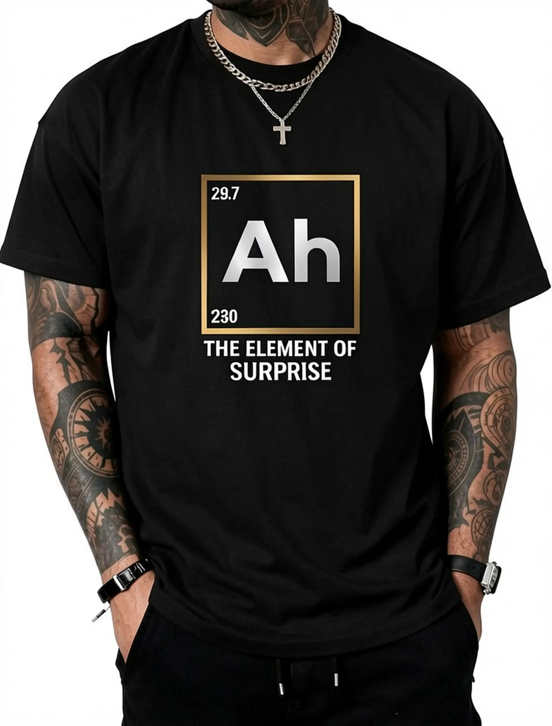 Chemistry Science Humor T-Shirt Pure Cotton Graphic Tees Menswear Top: Gifts for Men & Women