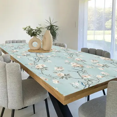 HAOKHOME Floral Peel And Stick Wallpaper Nursery Vintage Removable Stick On Contact Paper For Bathroom Decor Dark Green/Pink/Orange 17.3in X 9.8ft