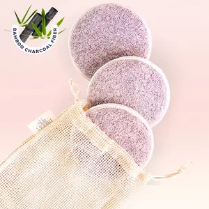 Skin Mantra Bamboo Charcoal Pads | Makeup Remover  & Eco-Friendly Pads | Cleansing Tool