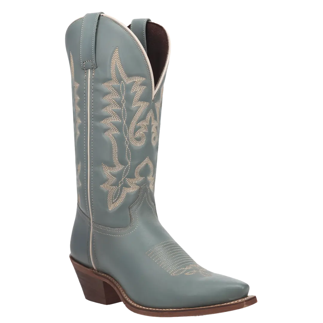 Laredo Ladies Carly Sky Blue Leather Western Boot 20069-BL2