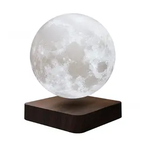 Magnetic Levitation Moon Lamp 3D Moon Lamp Creative Technology Birthday Gift Saturn Night Light Home Bedroom Sleeping Lamp