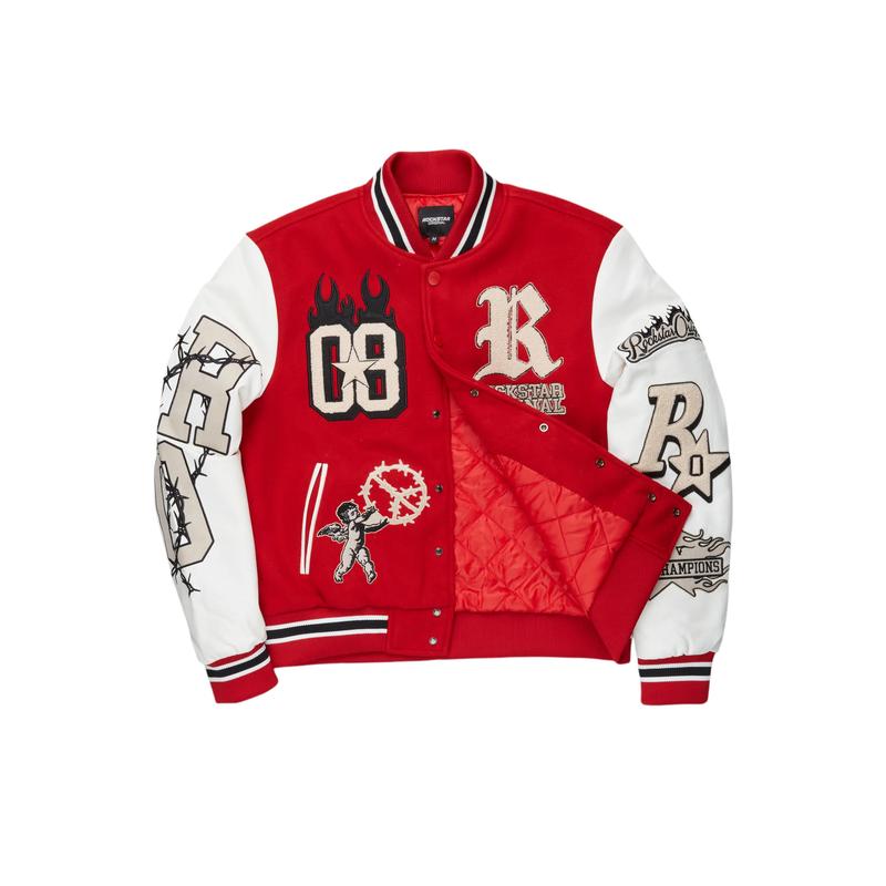 Rune Red Varsity Jacket