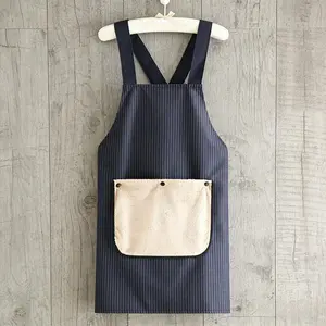 Apron with Pockets for Women and Men Cross Back Design with Towel Machine Washable Kitchen Apron for Cooking Grilling Painting Cleaning Gardening
