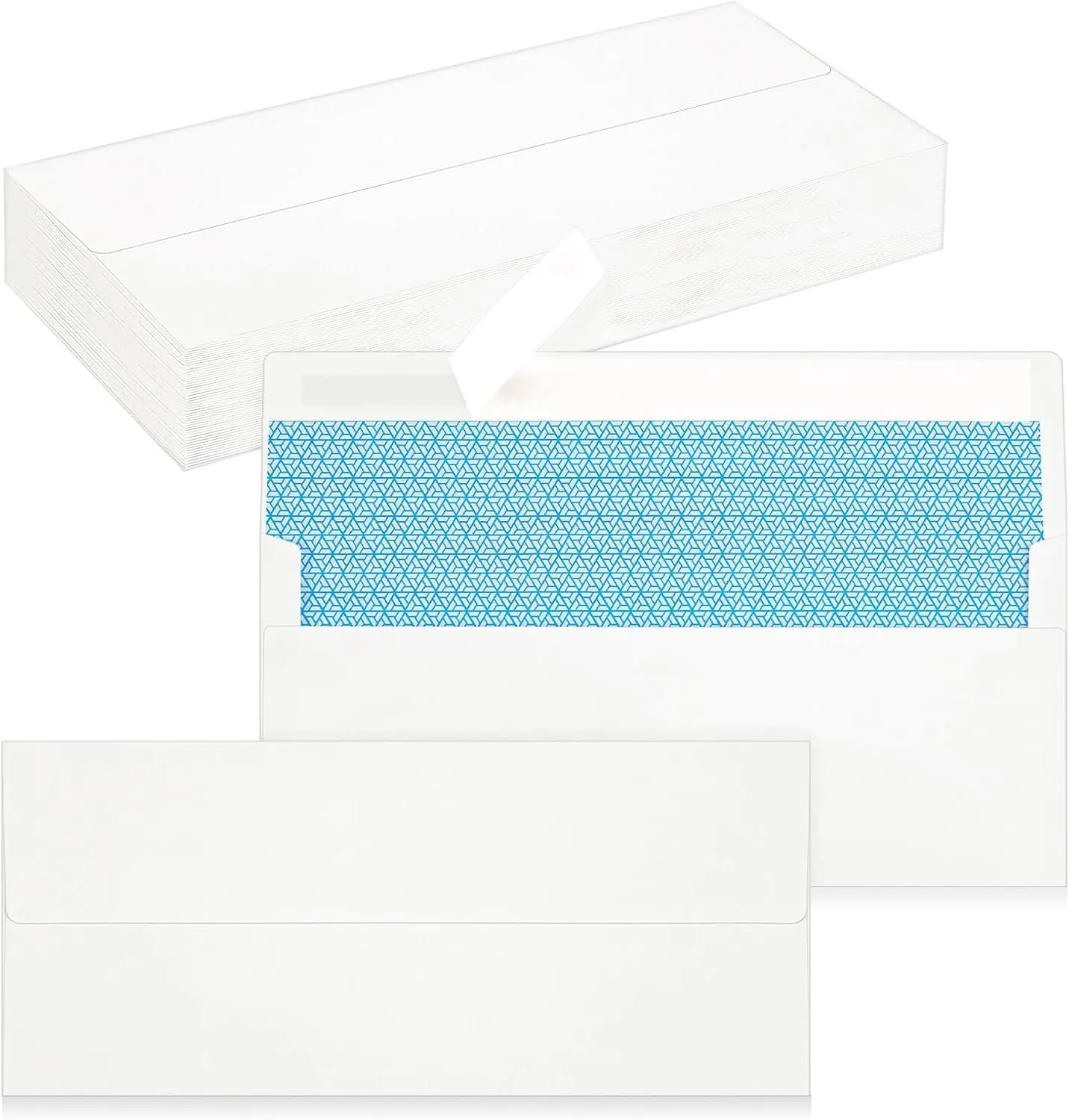 50 Pack #10 Business Envelopes, Self Seal Standard White Envelopes for Secure Business & Legal Mailing, Office, Checks, Letter