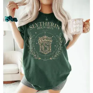 Wizard House Comfort Colors/Gildan Shirt, Slytherin Shirts, Universal Trip Tee, HP Wizard School Tshirt