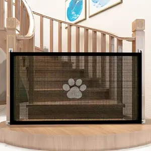 Secure Portable Pet Safety Gate For Doorways - Quick-Fold Mesh Fence For Small Dogs - Adjustable, Childproof, Durable Design For Hallways, Doorways, And Staircases Safety Christmas Gift