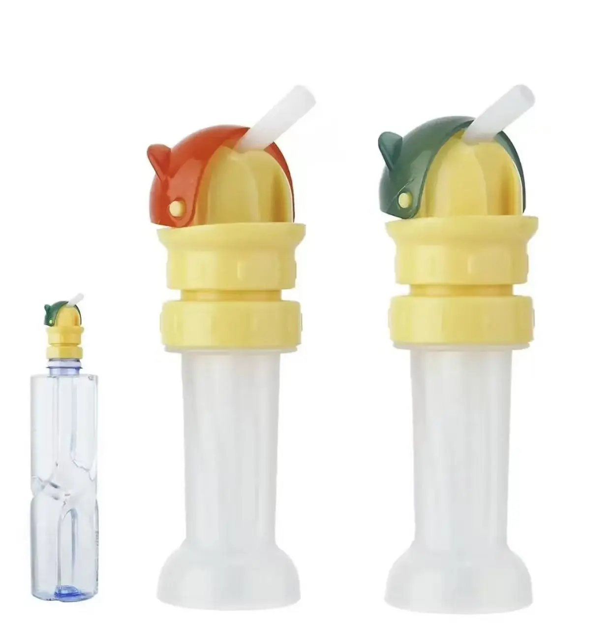 Water Bottle Straw Adapter, Silicone Flip Straw Lid, Leak-Proof Bendable Drinking Cover, Portable Reusable Straw Topper, Easy-Drink Water Bottle Accessory for Travel, Gym & Daily Use