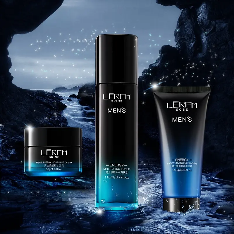 All-in-One Men's Skincare Set Long Lasting Moisturizing Glow Hydration Intensive Pore Care Skin Repair | Thoughtful Gift For Men