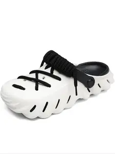 Unisex All-Season Eva Garden Shoes, Bohemian Hand-Woven Design, Comfortable Casual Slip-Ons, Durable for Daily Wear and Outdoor Activities, Casual Slipper Shoes