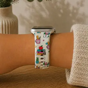 Teacher Watch Band – Cute School Silicone Strap – Soft & Comfortable