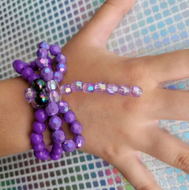 Purple Dragonfly bracelet