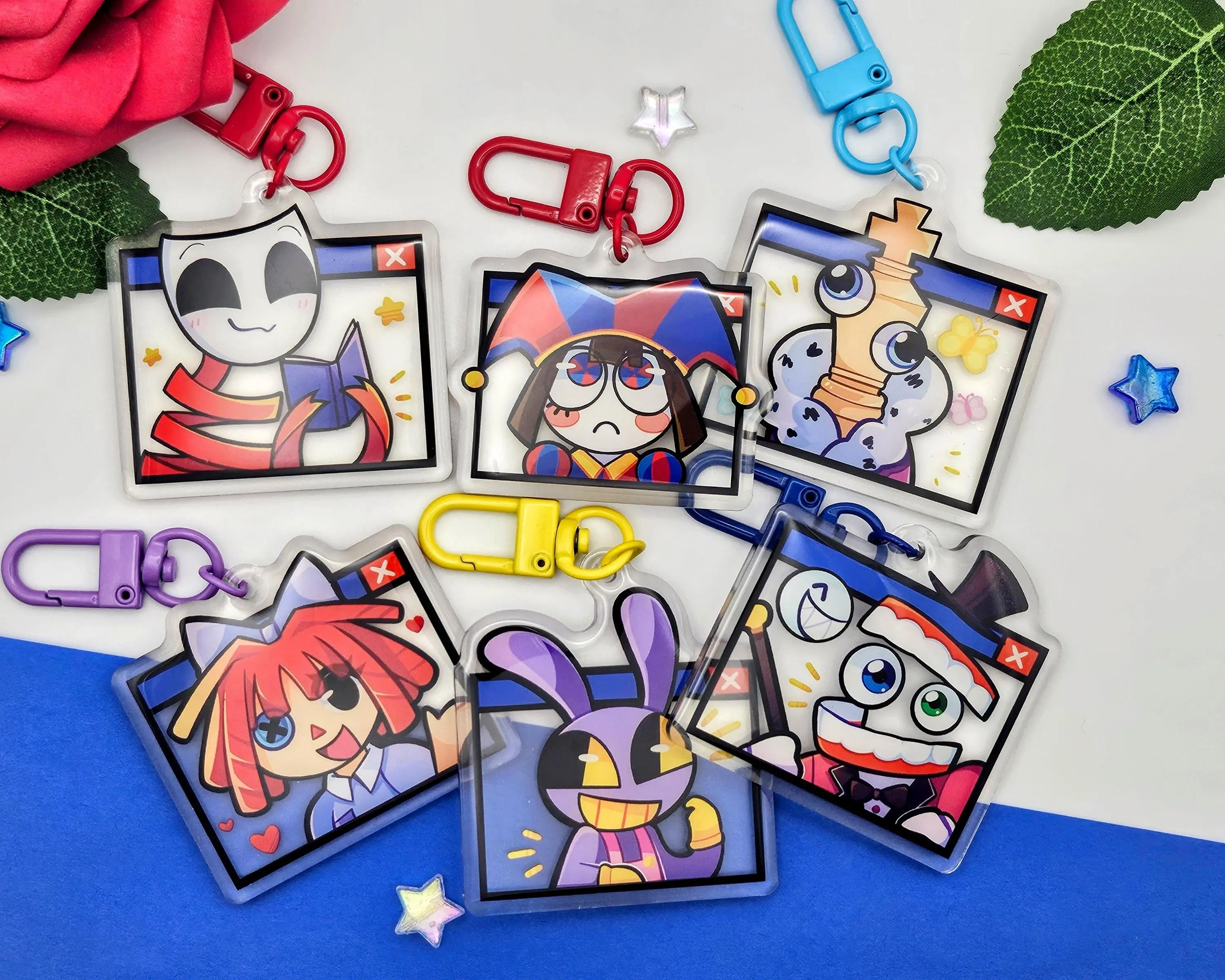 TADC Keychains | The Amazing Digital Circus Keychain | Double - sided Keychain