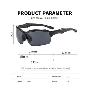 Mountaineering anti-ultraviolet windproof sunglasses outdoor cycling sports glasses fishing glasses sunglasses men