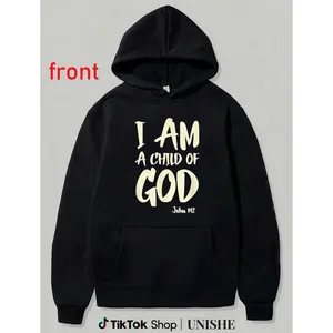 Long Sleeve Hoodie For Boys & Unisex – I Am A Child Of God, Soft, Breathable Fabric