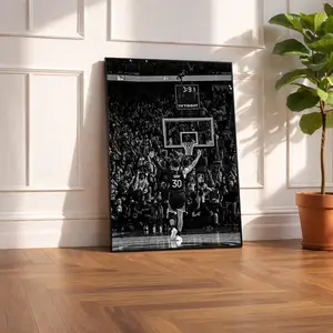 Stephen Curry 30 Graphic Print Paper Poster, Multi-Size Wall Art, Warriors Decoration, Man Cave Gift, Game Room Home Decor, Shipped in a Shipping Tube