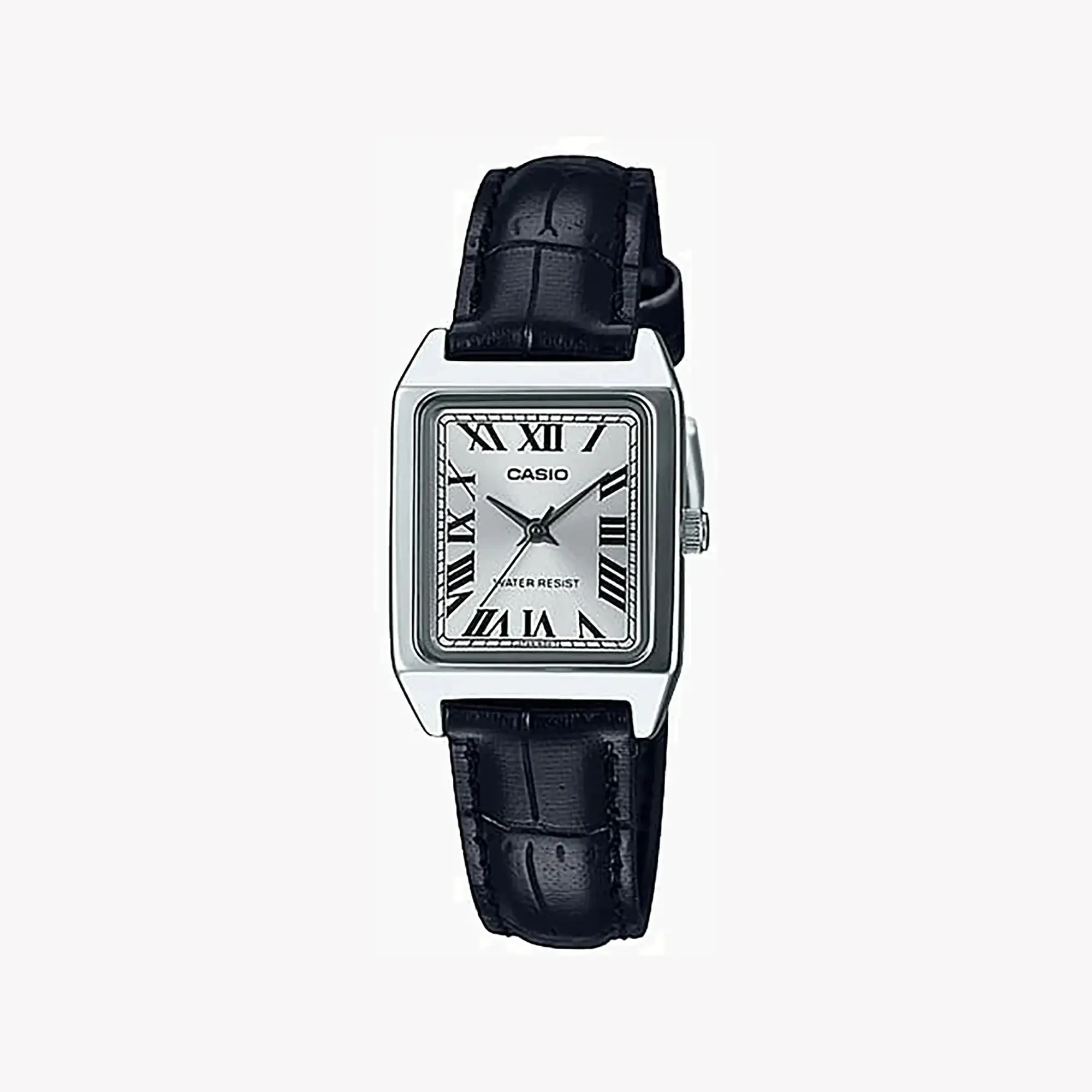 Casio Women's Black Analog Watch with Silver Dial - LTP-V007L-7B1UDF