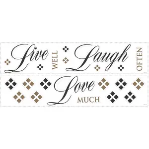 RoomMate Live Love Laugh Peel & Stick Wall Decals