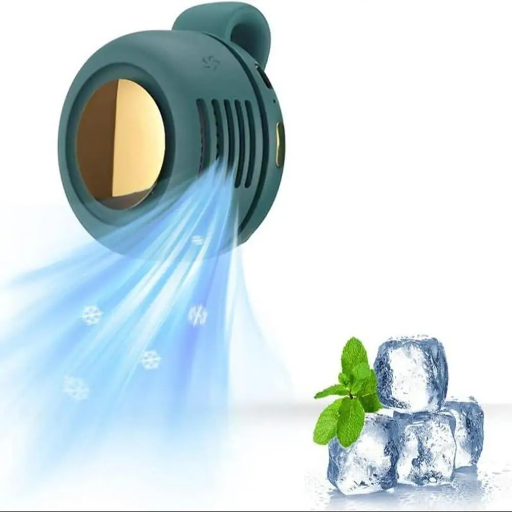 Portable Electric Fan, 1 Count 3-speed Adjustable Suspended Waist-Style Fan, Silent Operation Fan for Outdoor, Home, Office