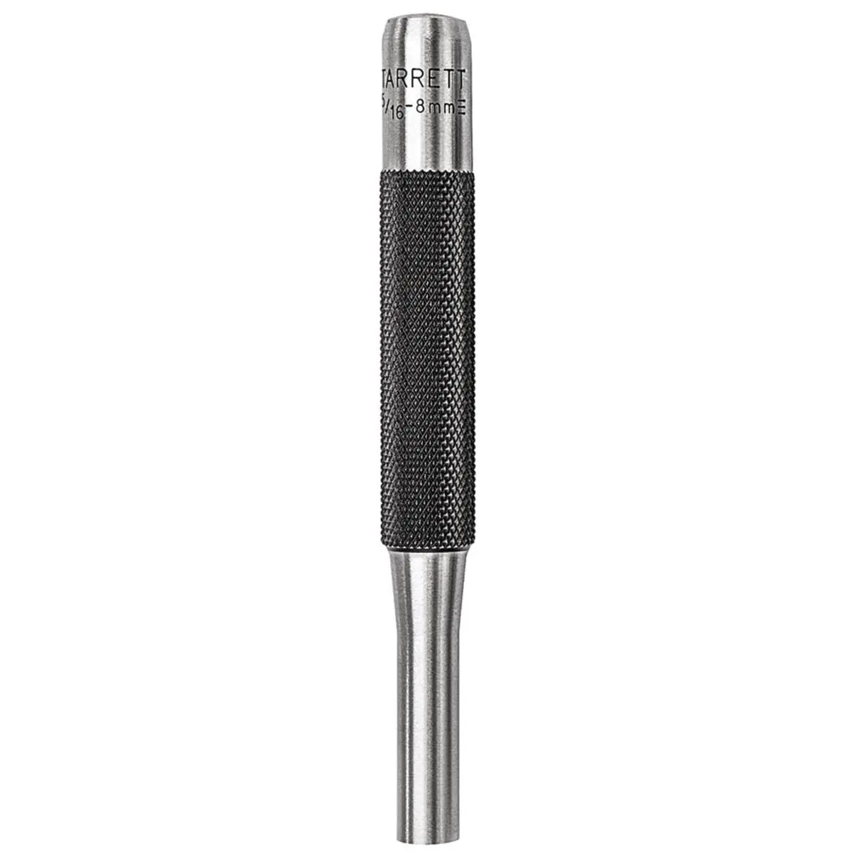 212 MAIN Starrett Steel Drive Pin Punch - 0.312 in. Dia x 4 in. Long, Knurled Grip, Size Stamped, Hand Tools for DIY Woodwork