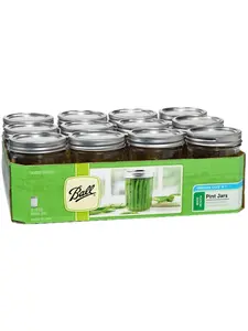 Hearthmark 66000 12 Count 1 Pint Wide Mouth Can Or Freeze Canning Jars