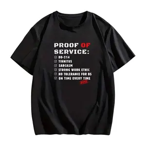 Military DD-214 T-Shirt Featuring Tinnitus & Work Ethic Sarcasm Graphics