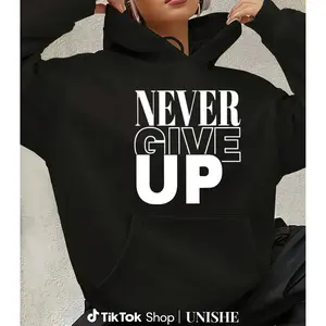 Comfortable Motivational Hoodie for Women – Long Sleeve, Durable & Stylish Sportswear Top