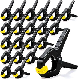20 Pack Spring Clamps – Heavy Duty Plastic Woodworking, DIY & Multi Use Hanging Clips