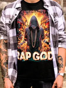 Rap God Tee by Rejected Youth Co. | Bootleg Hip-Hop Lyric Shirt | Vintage Rap Style for Slim Shady Fans | #RapGod #VintageRapTee #RejectedYouthCo #BootlegShirt #EminemInspired #HipHopGraphicTee #SlimShadyMerch #LyricShirt #RYCOstyle