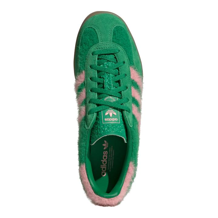 adidas Gazelle Indoor Green Glow Pink Furry Pack JP8342 Women's Sneaker