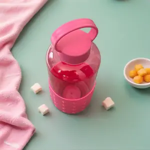 Cute Mini Water Bottle with Carry Handle – Portable Leakproof Drinking Bottle for Kids & Girls Drinkware Stylish Tumbler Reusable Portable Thermos Love Valentine's