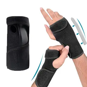 1Set Wrist Support Brace with Palm Stabilizer, Adjustable Straps, Lightweight Compression, Splint. Relieves Pain, Promotes Recovery. Breathable & Durable for Arthritis, Sprains, Strains.
