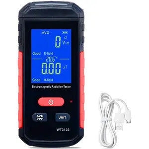 EMF Detector Meter, Handheld Electric and  Field Detector, Digital Trifield Emf Meter, Sound and Light ,  for Office, High  Line,  Protection Products