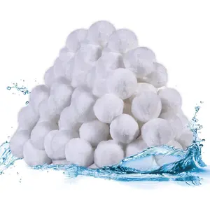 4.62 Lbs Reusable Pool Filter Balls, Replaces 150 Lbs Pool Filter Sand, Portable Filter Media Balls for Sand Filter Swimming Pools Aquarium