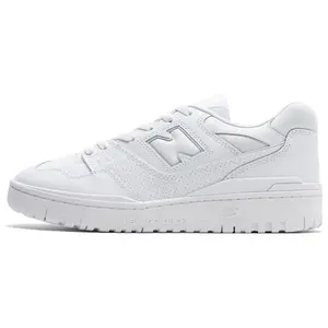 NEW BALANCE 550 'Triple White' Shoes - Men's & Women's All Seasons Round Toe Laces Comfortable & Durable Sneakers