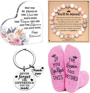 Retirement Gifts For Women, Happy Retire Present For Her, Retired Queen Gifts With Novelty Socks