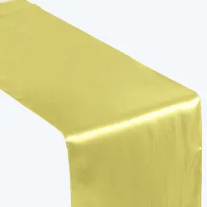 Satin Table Runner 12"x108" Yellow - Stylish Table Linen