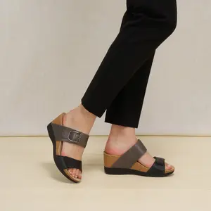 Shannon Pewter/Taupe Leather