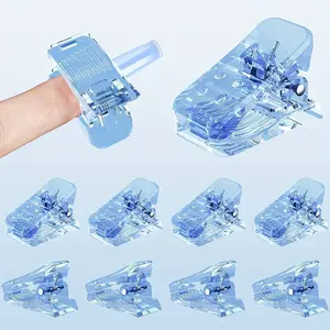 10 piece nail tip clip (multi-function painting clip), nail extension gel rapid forming nail tip clip, suitable for nail set false nail tip and bimorph nail enhancement tools, also suitable for canvas paper file sorting, manual account making art painting