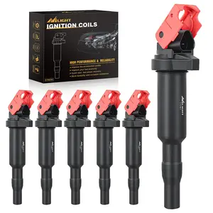 Nilight Ignition Coil UF592 C1638 Automotive Replacement Ignition Coils Fit for BMW 325i 325Ci 328i 330Ci 335i 525i 528i 530i 535i 545i 745Li X3 X5 M5 M6 Z4-2.5 3.0 4.4 4.8L Engine 0221504470